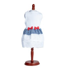 White Top with Gingham and Eyelet Skirt | PrestigeProductsEast.com
