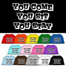 You Come, You Sit, You Stay Screen Print Pet Shirt | PrestigeProductsEast.com