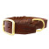 Leather Braided Dog Collar - Brown