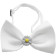 White Daisies Chipper Pet Bow Tie